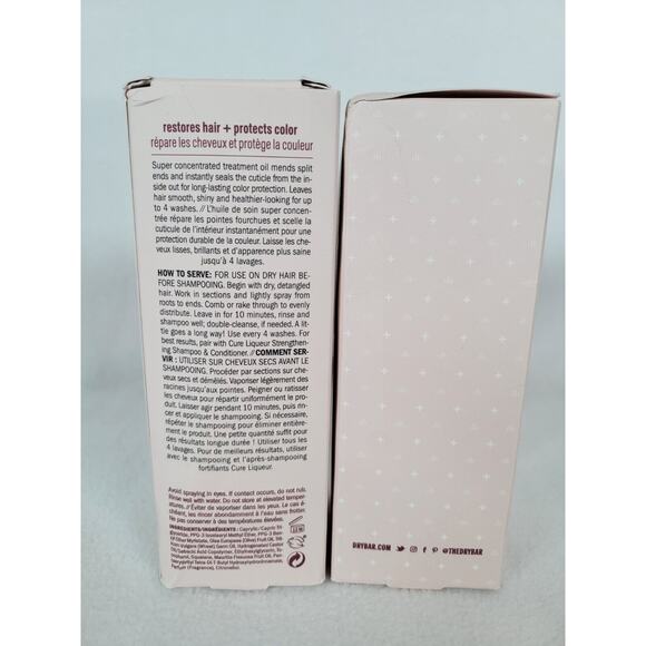 Drybar Cure Liquer Restrotative Pre-Shampoo Treatment Oil 150ml 5 oz Lot Bundle - Picture 4 of 4